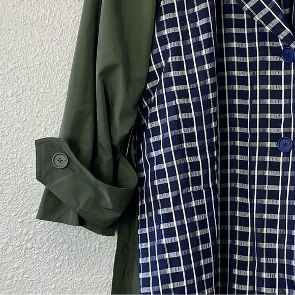 Tanya Taylor Lotta Contrast Combo Trench Coat - Picture 5 of 16